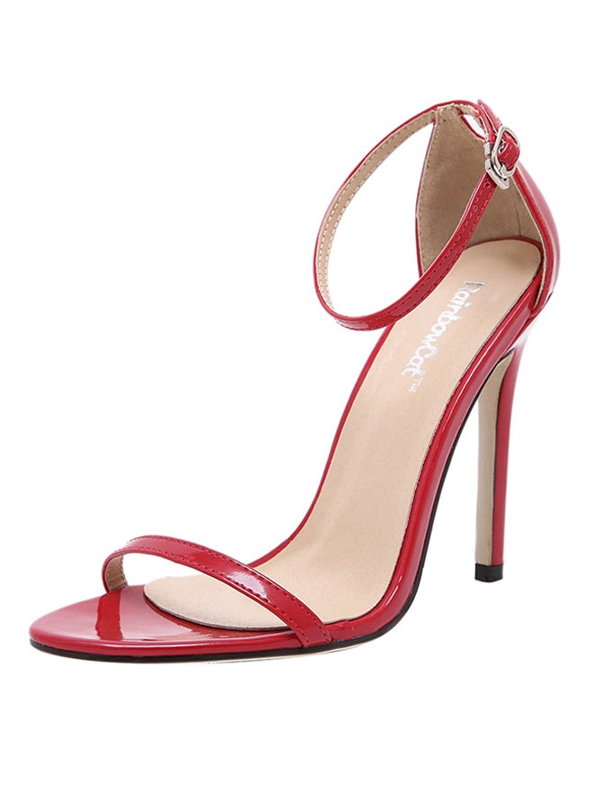 Ankle strap High Heels Sandals Red  - Image 1