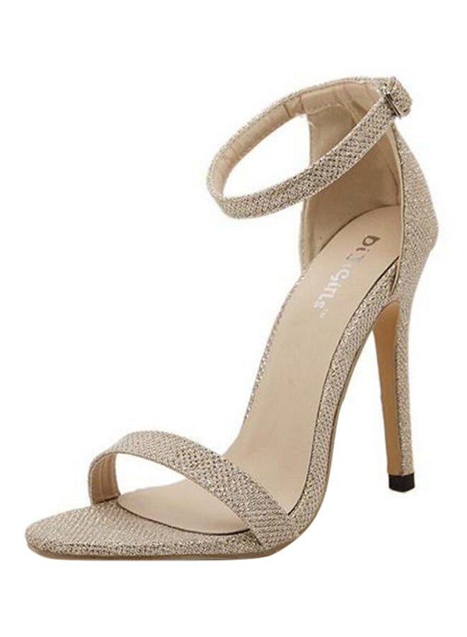 Ankle strap High Heels Sandals Gold  - Image 1