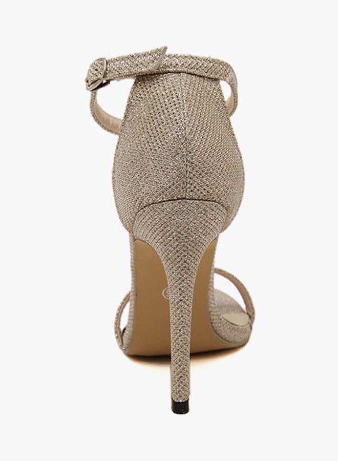 Ankle strap High Heels Sandals Gold  - Image 2
