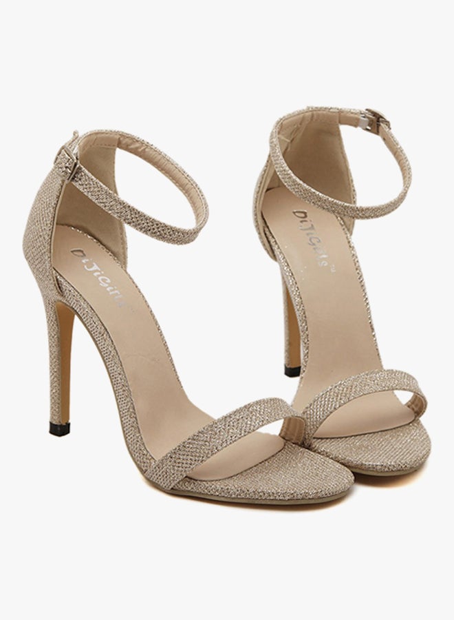 Ankle strap High Heels Sandals Gold  - Image 5
