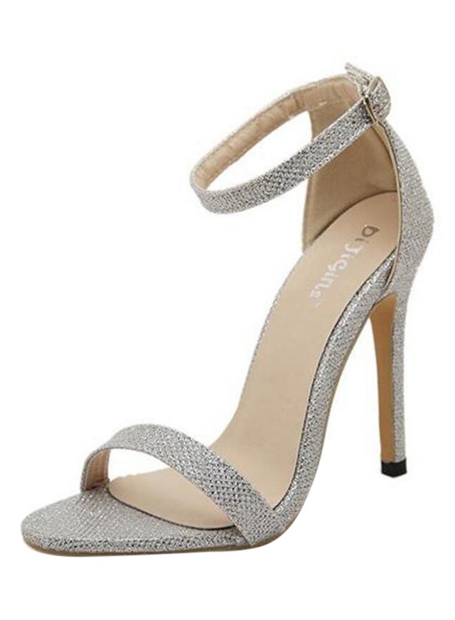 Generic - Ankle strap High Heels Sandals Silver - Image 1