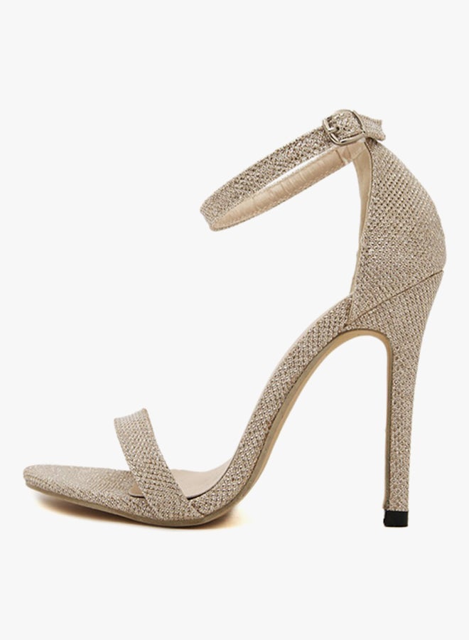 Ankle strap High Heels Sandals Gold  - Image 3