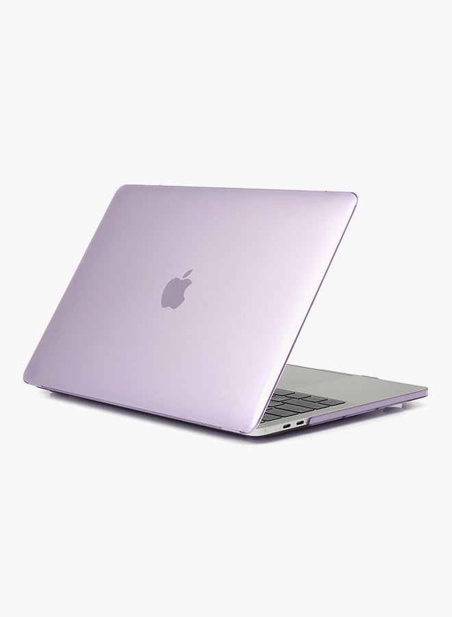 ترامكس غطاء حماية شفاف لامع لأجهزة أبل ماك بوك إير 13 بوصة أرجواني - Image 3