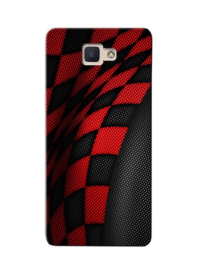 Thermoplastic Polyurethane Protective Case Cover For Samsung Galaxy J7 Prime Sports Red/Black