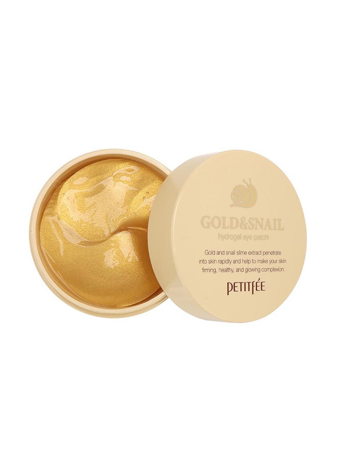 Petitfee - Gold & Snail Hydrogel Eye Patch 60 Patches - Image 1