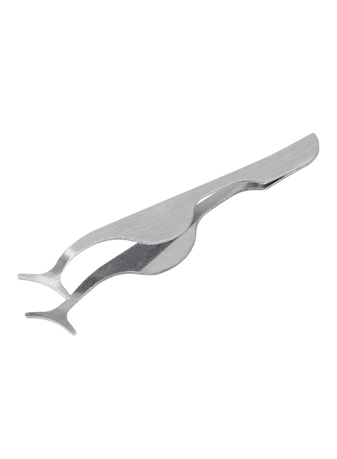 Generic False Eyelashes Tweezers Silver - Image 1