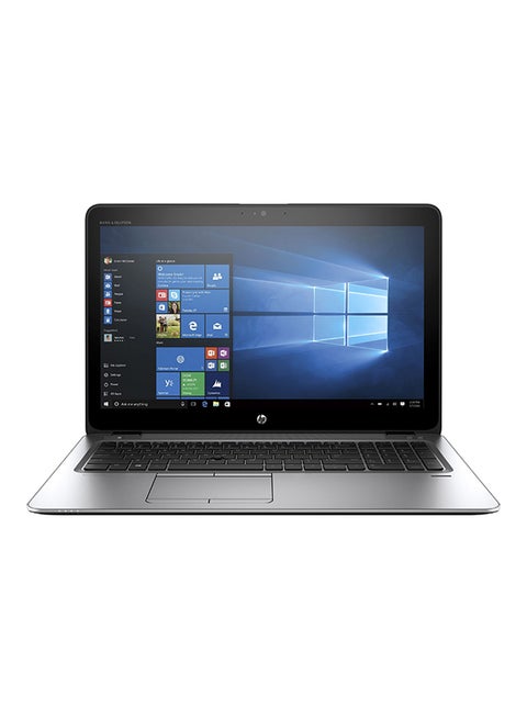 كمبيوتر إليت بوك 840 G3 بشاشة قياس 15.6 بوصة، معالج كور i5 / ذاكرة وصول عشوائي 4 جيجابايت/ وسيط تخزين ذو حالة ثابتة بسعة 500 جيجابايت/ بطاقة رسومات إنتل إتش دي مدمجة 520/ لوحة مفاتيح بإضاءة خلفية باللغة الإنجليزية فضي