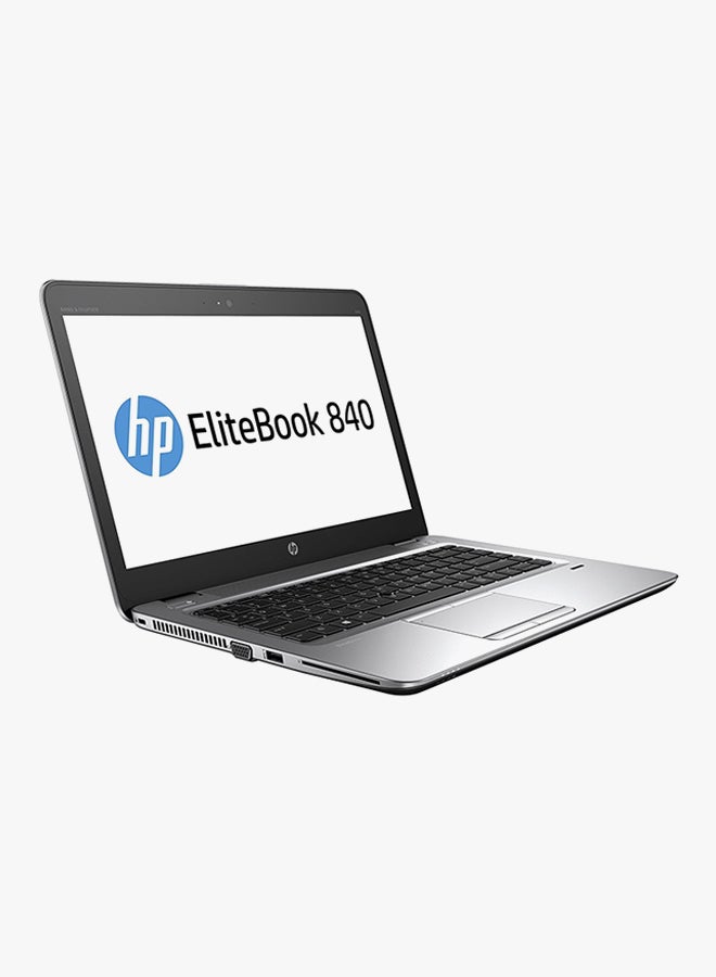 كمبيوتر إليت بوك 840 G3 بشاشة قياس 15.6 بوصة، معالج كور i5 / ذاكرة وصول عشوائي 4 جيجابايت/ وسيط تخزين ذو حالة ثابتة بسعة 500 جيجابايت/ بطاقة رسومات إنتل إتش دي مدمجة 520/ لوحة مفاتيح بإضاءة خلفية باللغة الإنجليزية فضي