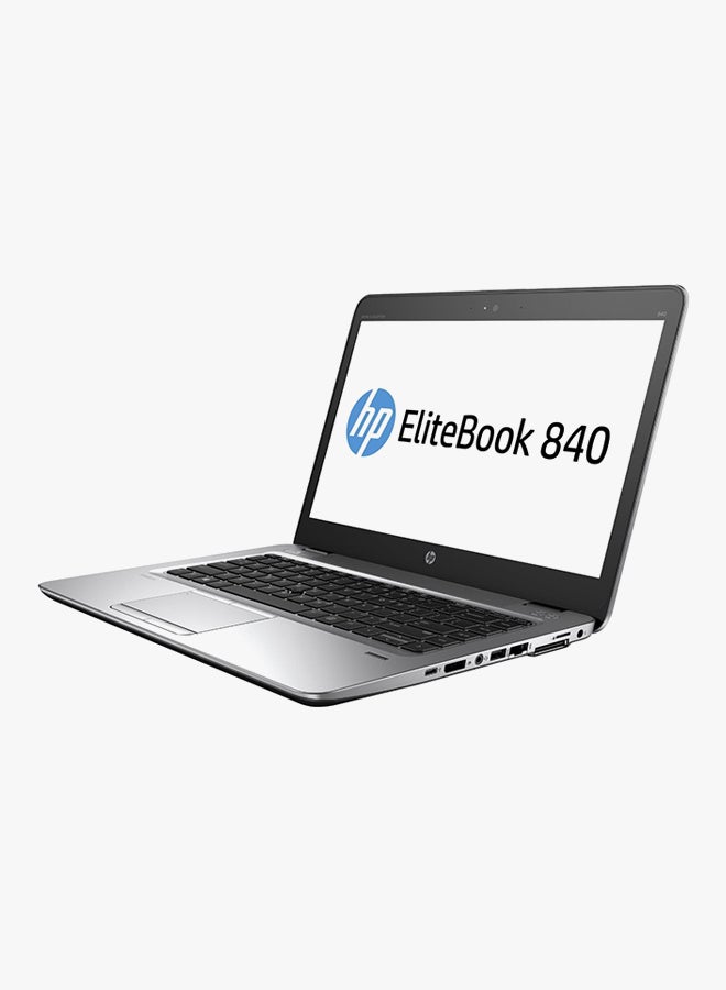 كمبيوتر إليت بوك 840 G3 بشاشة قياس 15.6 بوصة، معالج كور i5 / ذاكرة وصول عشوائي 4 جيجابايت/ وسيط تخزين ذو حالة ثابتة بسعة 500 جيجابايت/ بطاقة رسومات إنتل إتش دي مدمجة 520/ لوحة مفاتيح بإضاءة خلفية باللغة الإنجليزية فضي
