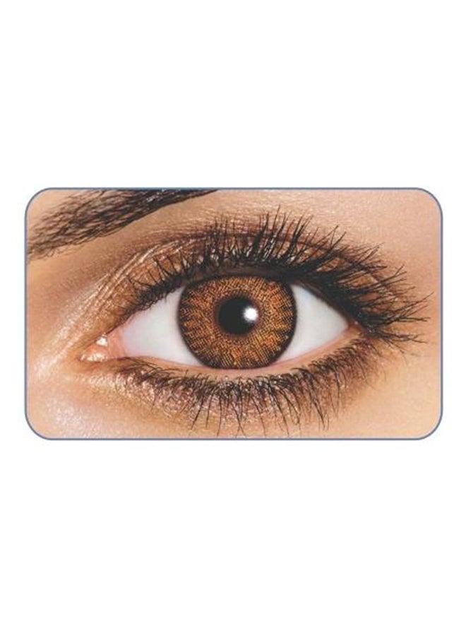 فريش لوك عدسات لاصقة باللون العسلي