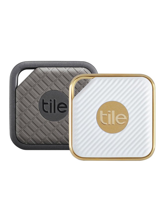 tile - Set Of 2-Piece Pro Sport Phone Finder White/Black/Gold - Image 1