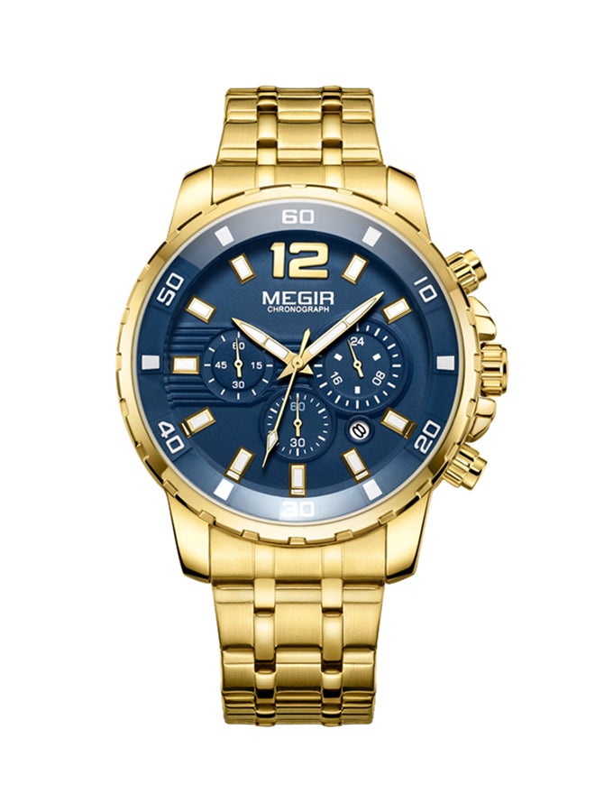 ميجر ساعة يد رجالية كرونوغراف من الإستانليس ستيل طراز 2068 للرجال - Image 1