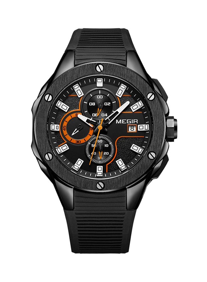 MEGIR men Silica Gel Analog Watch 2053G