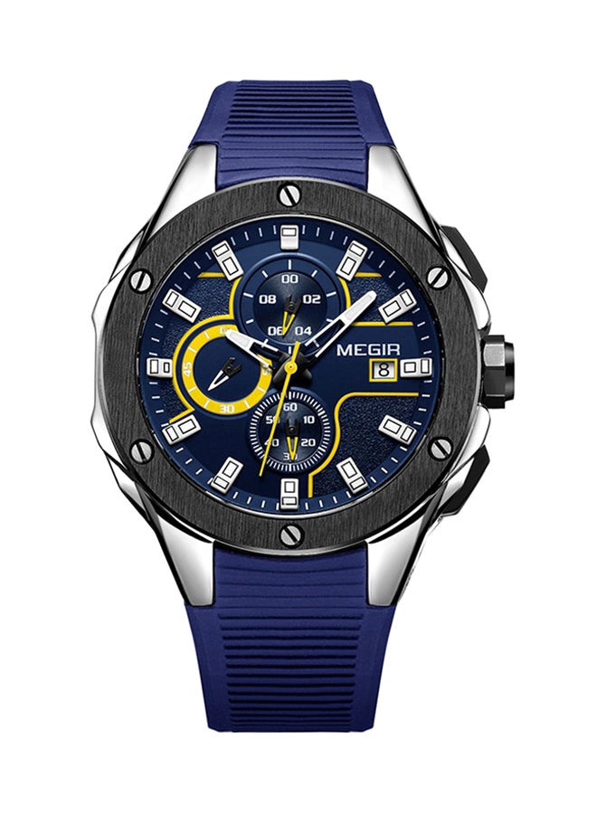MEGIR Men's Silica Gel Analog Watch 2053G