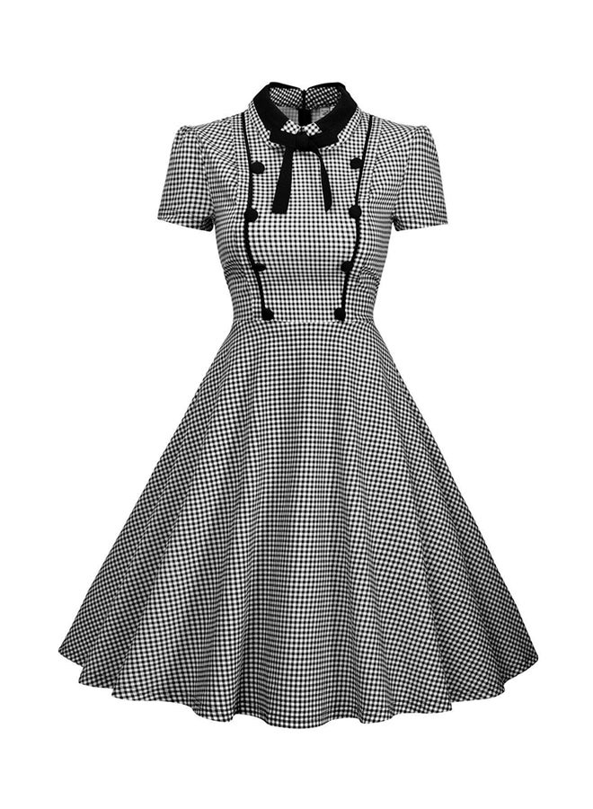 Generic - Summer Retro Lattice Dress Black - Image 1