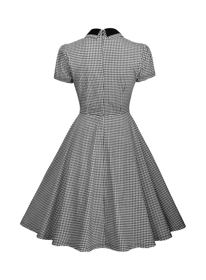 Generic - Summer Retro Lattice Dress Black - Image 1