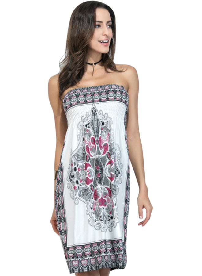 Summer Comfortable Beach Tube Dress Multicolour - Image 1