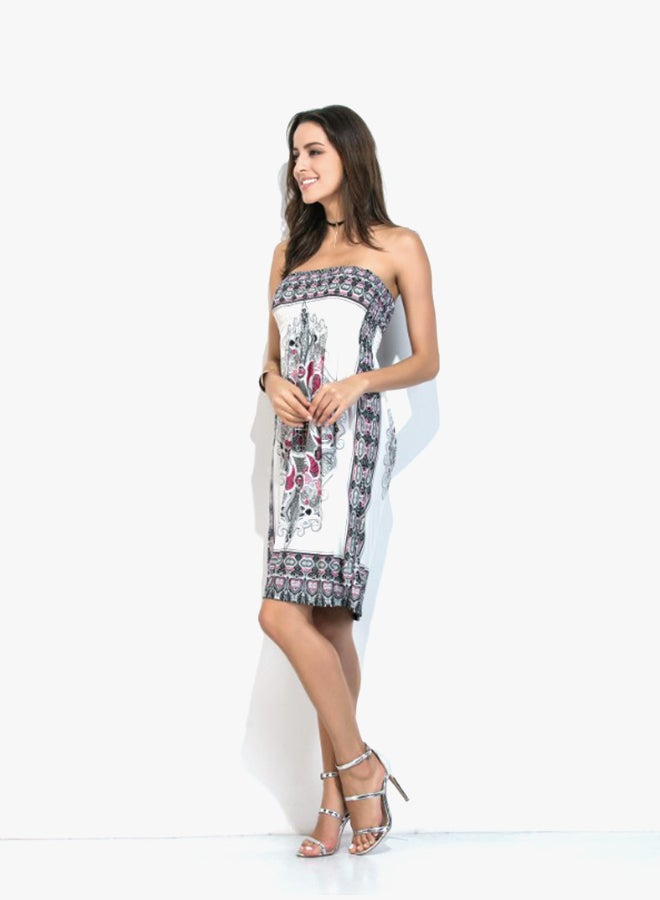 Summer Comfortable Beach Tube Dress Multicolour - Image 3