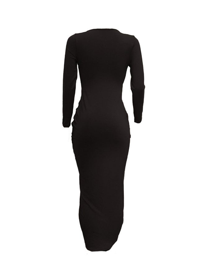 Frank Wright American And European New Dress Black