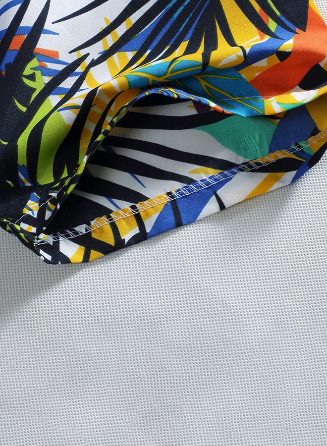 Weekend Beach Boho Slim Flower Print Shirt Multicolour - Image 5