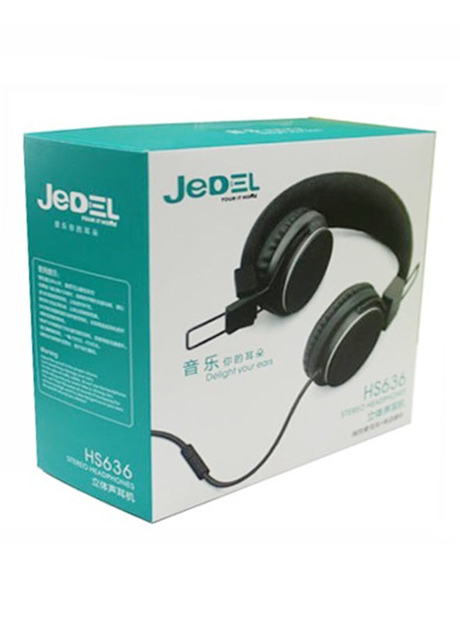 JeDEL HS-636 Over-Ear Headphones Black - Image 3