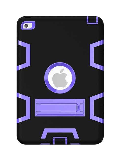 Protective Case Cover For Apple iPad Mini 4 Black/Purple