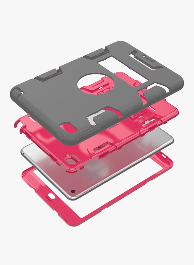 ترامكس غطاء حماية واقٍ لجهاز آي باد ميني 4 من أبل رمادي/أحمر وردي - Image 5