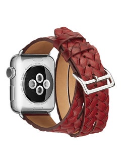 TraMx Replacement Band For Apple Watch Series 1/2/3 42 mm Maroon  - Image 2