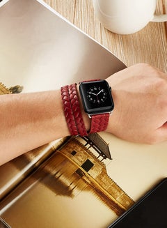 TraMx Replacement Band For Apple Watch Series 1/2/3 42 mm Maroon  - Image 5