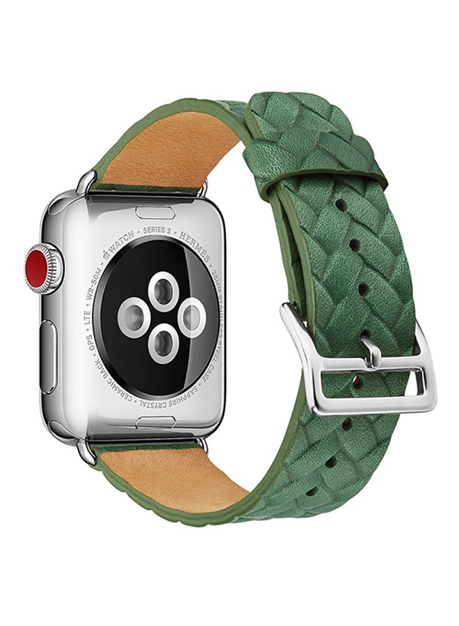 TraMx - Replacement Band For Apple Watch Series 1/2/3 42mm Green - Image 1