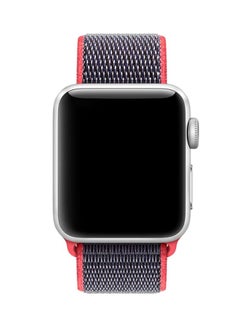TraMx Replacement Nylon Band For Apple Watch Series 1/2/3 38mm Blue/Red  - Image 2