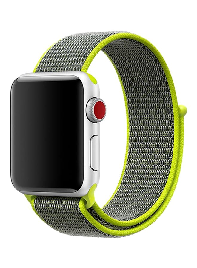 TraMx Replacement Band For Apple Watch Series 1/2/3 38mm Grey/Green - Image 1