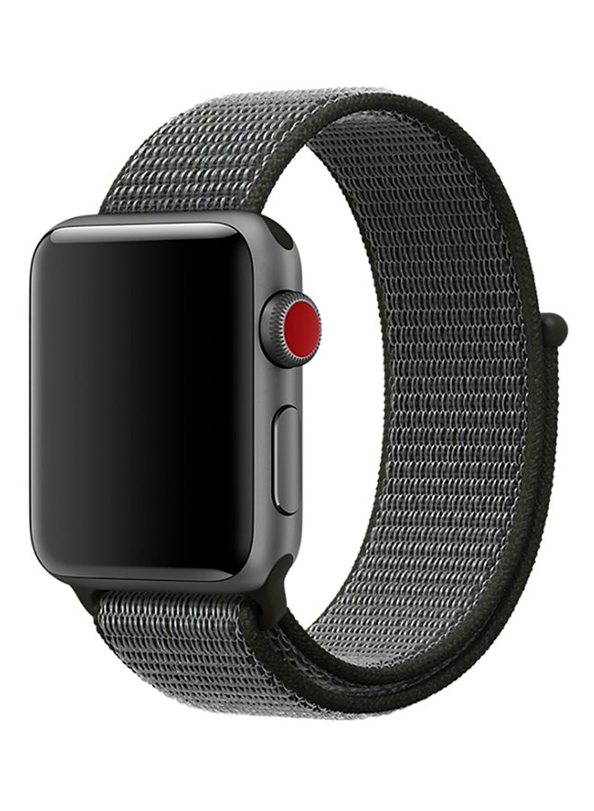 TraMx - Replacement Band For Apple Watch Series 1/2/3 42mm Grey/Black - Image 1