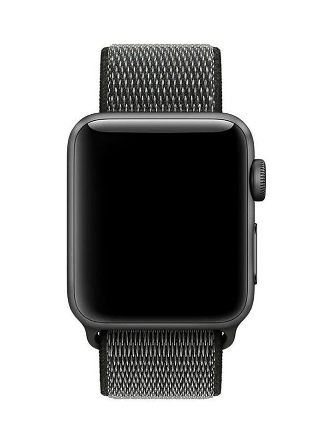 TraMx - Replacement Band For Apple Watch Series 1/2/3 42mm Grey/Black - Image 1
