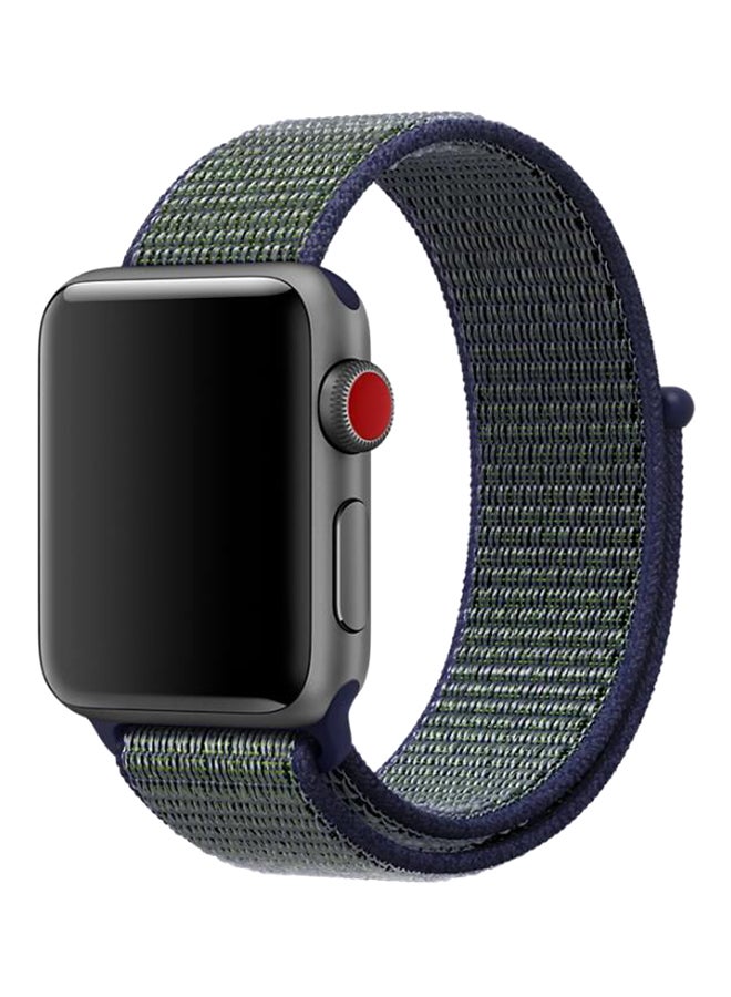 TraMx - Replacement Band For Apple Watch Series 1/2/3 42mm Midnight Fog - Image 1