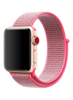 TraMx Replacement Nylon Band For Apple Watch Series 1/2/3 38mm Pink  - Image 1