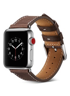 TraMx Replacement Strap For Apple Watch Series 1/2/3 42mm Vintage Brown  - Image 3