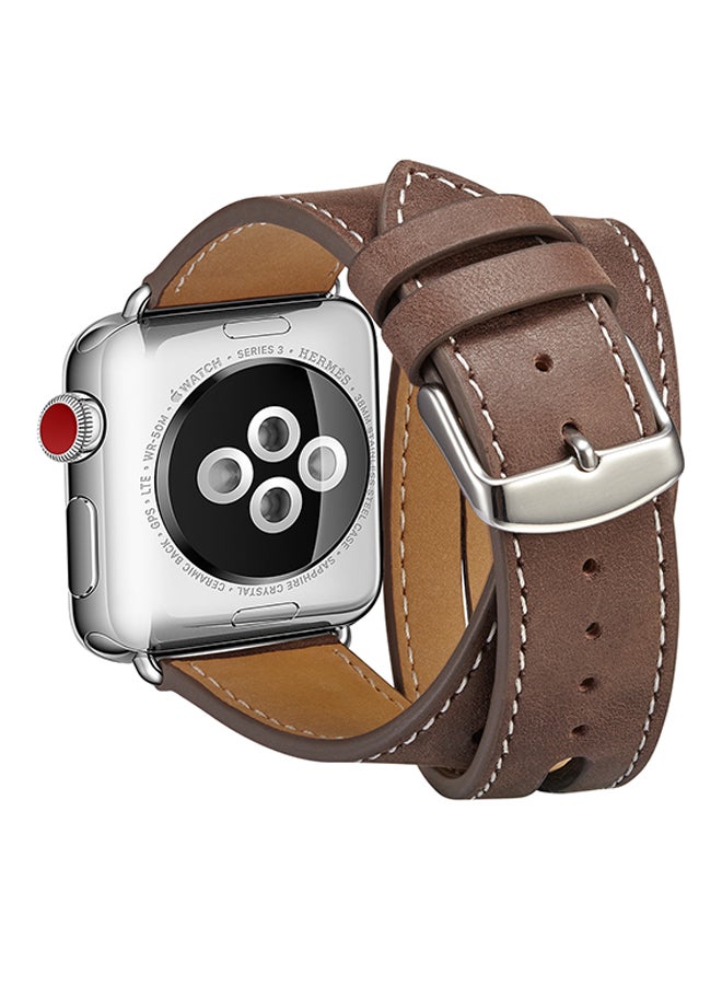 ترامكس سوار بديل لساعة أبل سلسلة 1/2/3 38 مم بني - Image 4