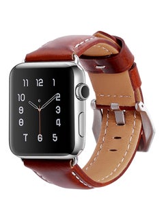 TraMx Replacement Band For Apple Watch Series 1/2/3 42mm Brown  - Image 2