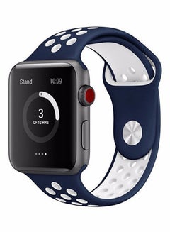 Replacement Band For Apple Watch Series 1/2/3 42-44mm Blue/White - v1528789281/N15067385A_3