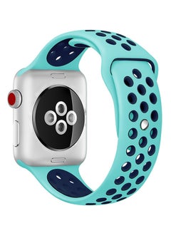 TraMx Replacement Band For Apple Watch Series 1/2/3 42mm Green/Blue  - Image 2
