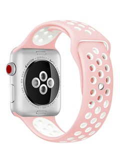 TraMx Replacement Band For Apple Watch Series 1/2/3 38mm Pink/White  - Image 2