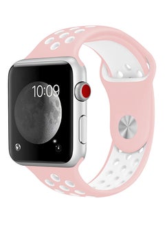 TraMx Replacement Band For Apple Watch Series 1/2/3 38mm Pink/White  - Image 3