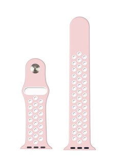 TraMx Replacement Band For Apple Watch Series 1/2/3 38mm Pink/White  - Image 5