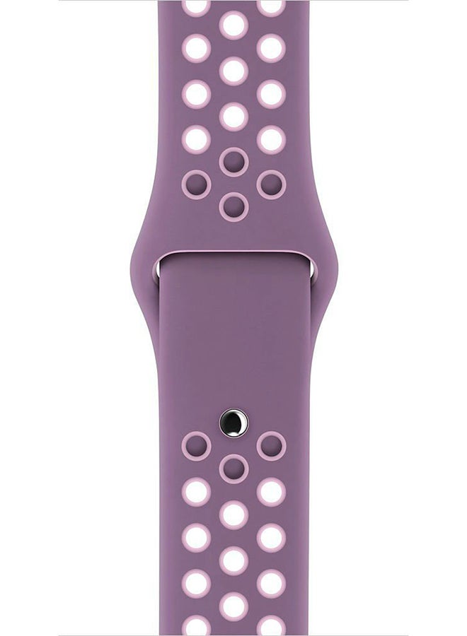 TraMx - Replacement Band For Apple Watch Series 1/2/3 38mm Purple/Pink - Image 1