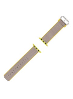 TraMx Replacement Band For Apple Watch Series 1/2/3 38mm Yellow/Grey  - Image 5