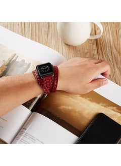 TraMx Replacement Band For Apple Watch Series 1/2/3 42 mm Maroon  - Image 4