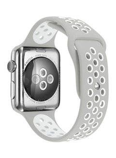 TraMx Replacement Band For Apple Watch Series 1/2/3 38mm Grey/White  - Image 1