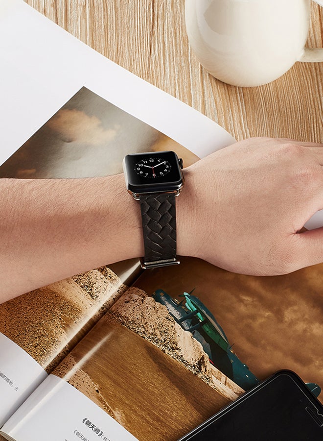 TraMx Replacement Band For Apple Watch Series 1/2/3 38mm Black - Image 5