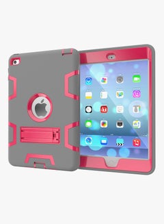 TraMx Protective Case Cover For Apple iPad Mini 4 Grey/Rose Red  - Image 4